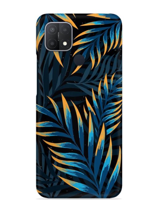 Abstract Leaf Art Snap Case for Oppo A15 Zapvi