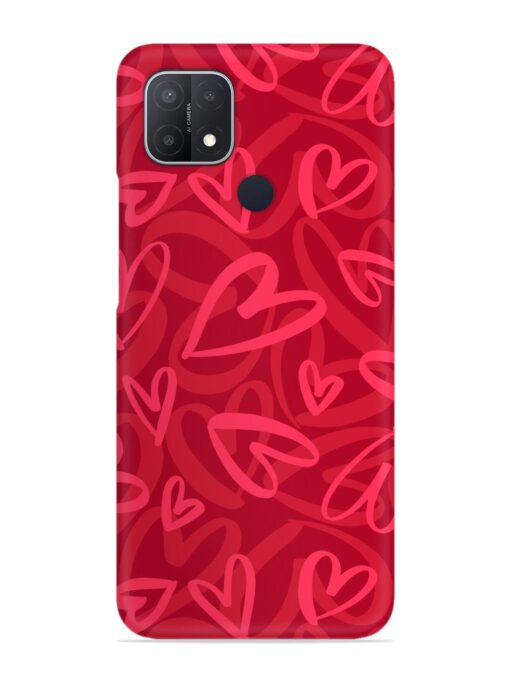 Seamless Romantic Pattern Snap Case for Oppo A15 Zapvi