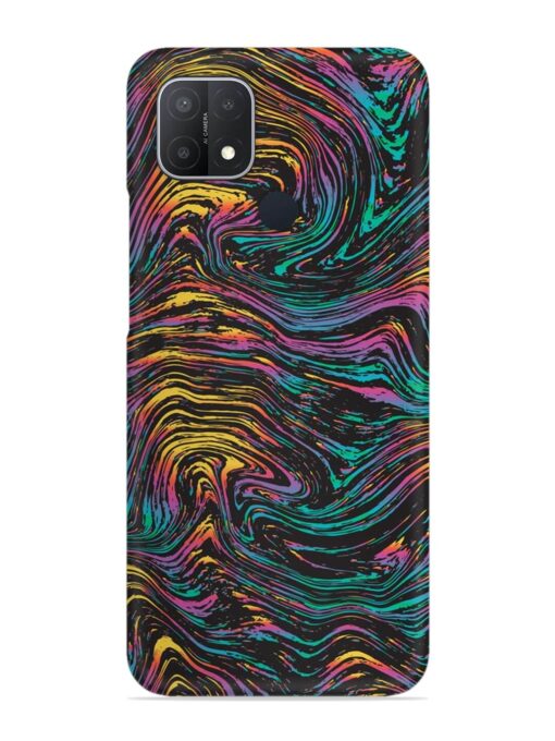 Abstract Liquid Colors Snap Case for Oppo A15 Zapvi