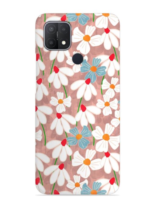 Abstract Petal Flowers Snap Case for Oppo A15