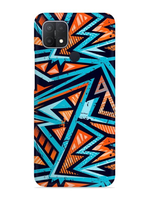 Abstract Seamless Grunge Snap Case for Oppo A15 Zapvi