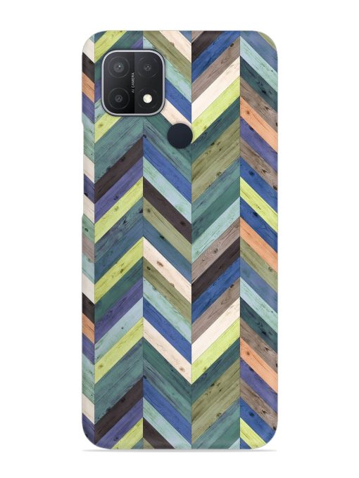 Chevron Random Color Snap Case for Oppo A15 Zapvi