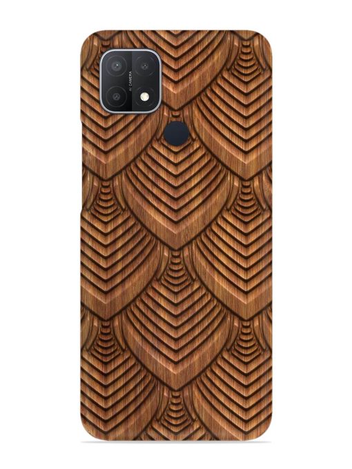 Carved Pattern On Snap Case for Oppo A15 Zapvi