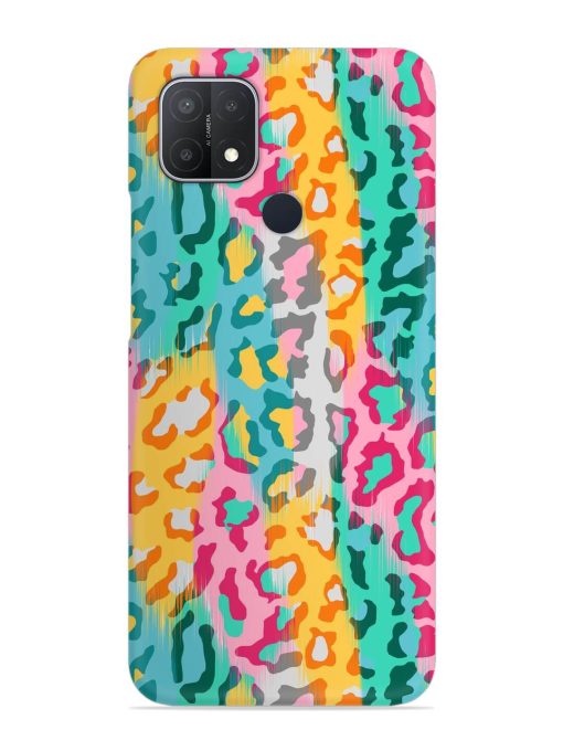 Seamless Vector Colorful Snap Case for Oppo A15 Zapvi