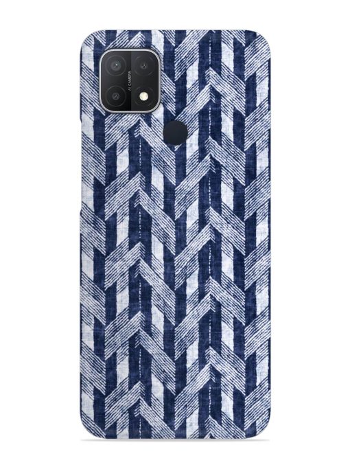 Abstract Herringbone Motif Snap Case for Oppo A15 Zapvi