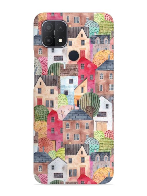 Abstract Seamless Pattern Snap Case for Oppo A15 Zapvi