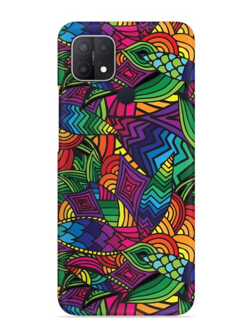 Abstract Multicolor Seamless Snap Case for Oppo A15 Zapvi