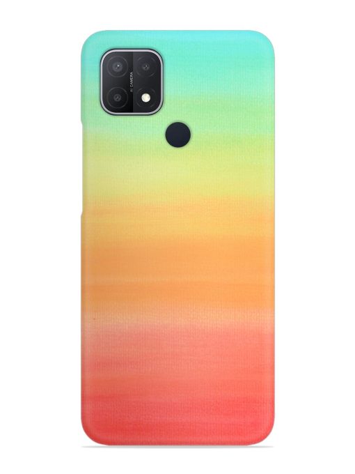 Background Sky Watercolor Snap Case for Oppo A15 Zapvi