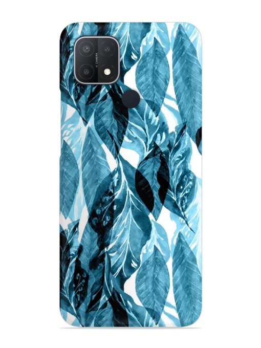 Leaves Pattern Jungle Snap Case for Oppo A15 Zapvi