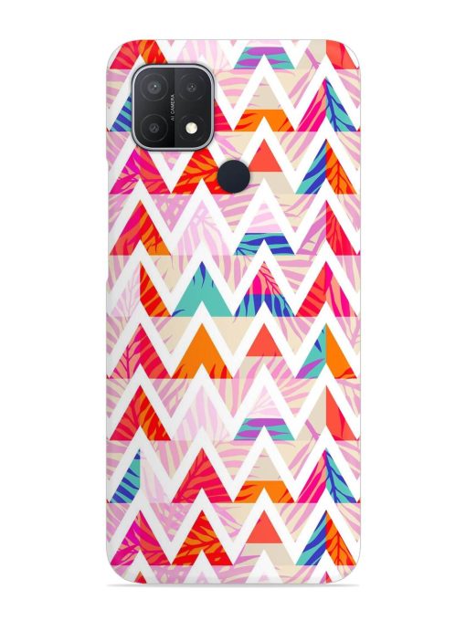 Abstract Triangle Background Snap Case for Oppo A15 Zapvi