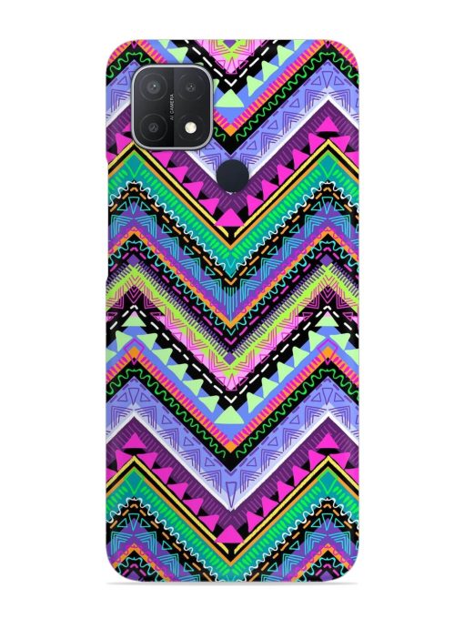 Tribal Aztec Print Snap Case for Oppo A15 Zapvi