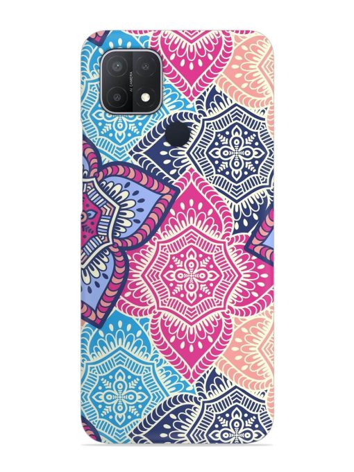 Ethnic Floral Seamless Snap Case for Oppo A15