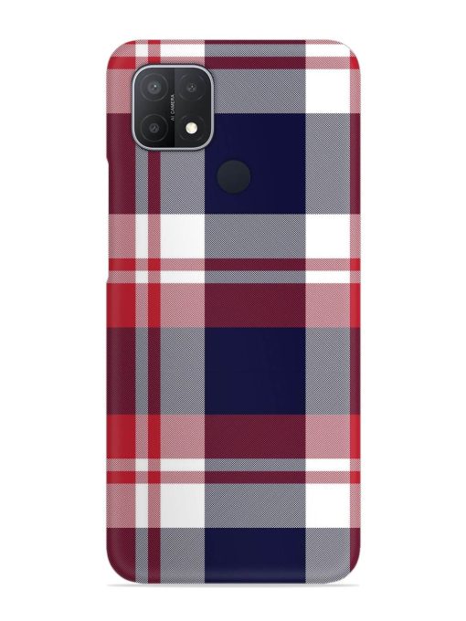 Classic Plaid Tartan Snap Case for Oppo A15 Zapvi