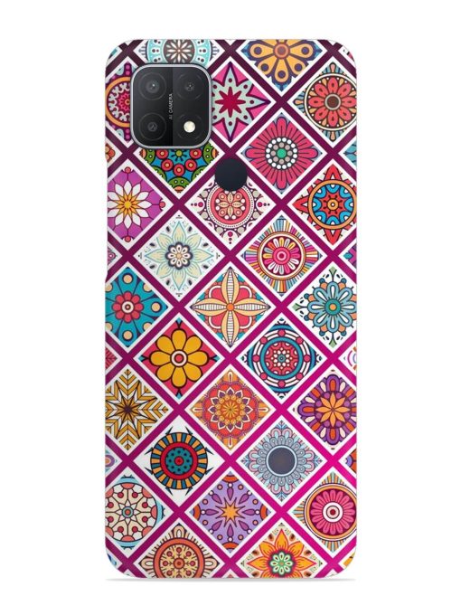 Seamless Tile Pattern Snap Case for Oppo A15 Zapvi