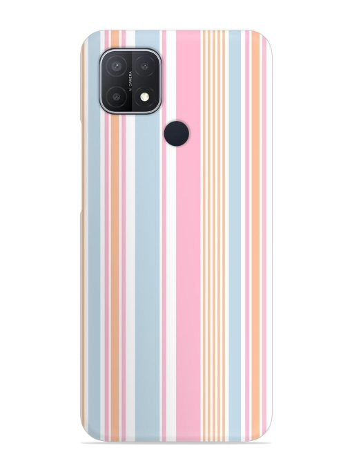 Stripe Seamless Pattern Snap Case for Oppo A15