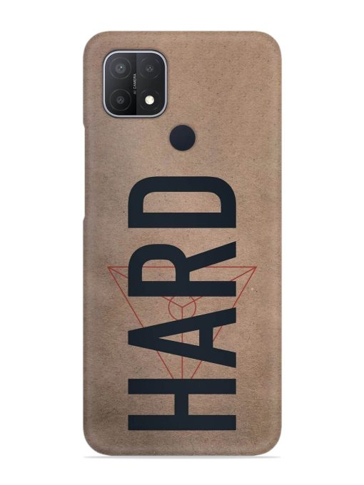 Hard Typo Snap Case for Oppo A15 Zapvi