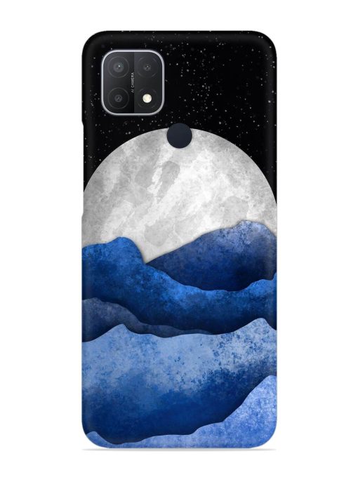 Full Moon Mountain Vector Snap Case for Oppo A15 Zapvi