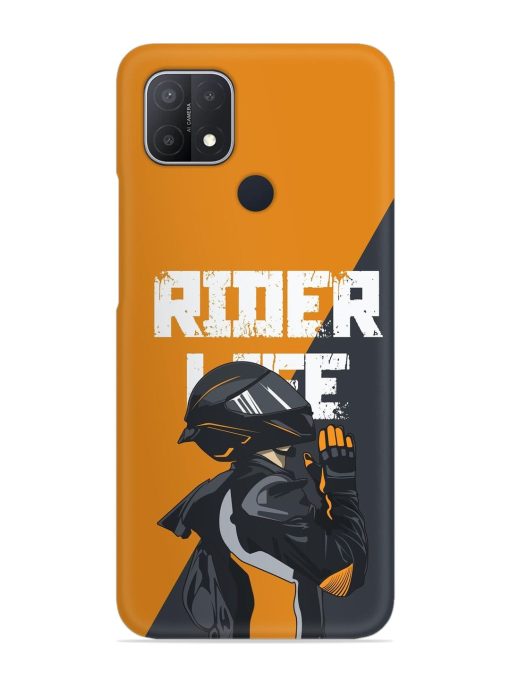 Rider Life Snap Case for Oppo A15 Zapvi