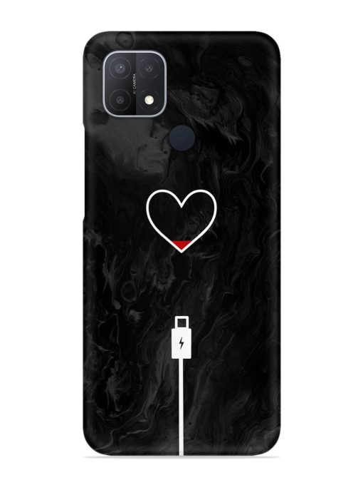 Heart Charging Vector Snap Case for Oppo A15 Zapvi