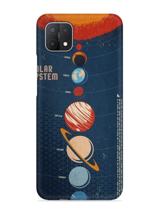 Solar System Vector Snap Case for Oppo A15 Zapvi