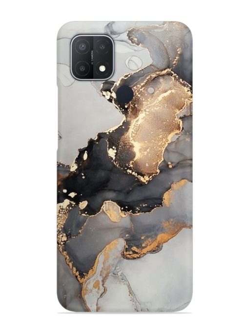 Luxury Abstract Fluid Snap Case for Oppo A15S Zapvi