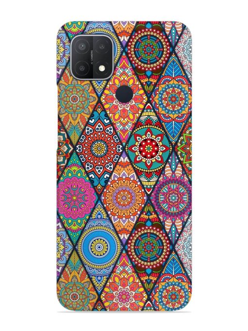 Seamless Tile Pattern Snap Case for Oppo A15S Zapvi