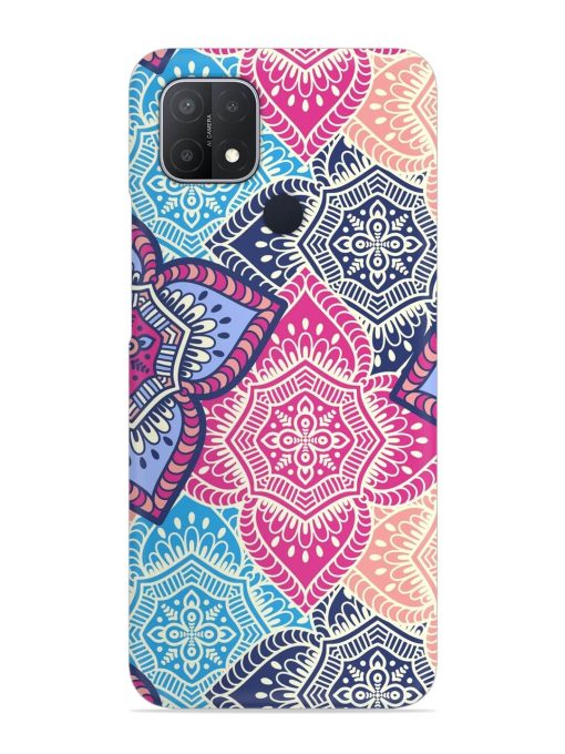 Ethnic Floral Seamless Snap Case for Oppo A15S Zapvi