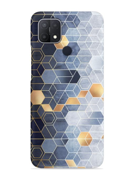 Geometric Abstraction Hexagons Snap Case for Oppo A15S Zapvi