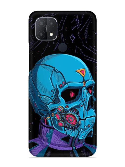 Skull Robo Vector Snap Case for Oppo A15S Zapvi