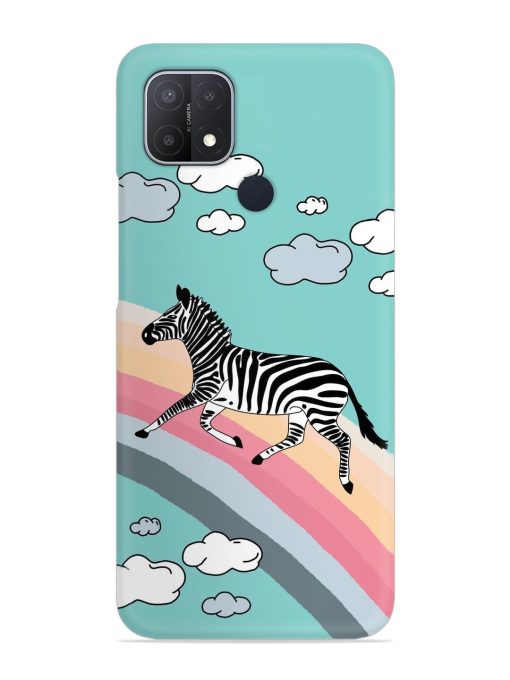 Running Zebra Snap Case for Oppo A15S