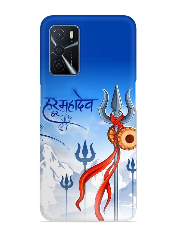 Har Har Mahadev Trishul Snap Case for Oppo A16 Zapvi