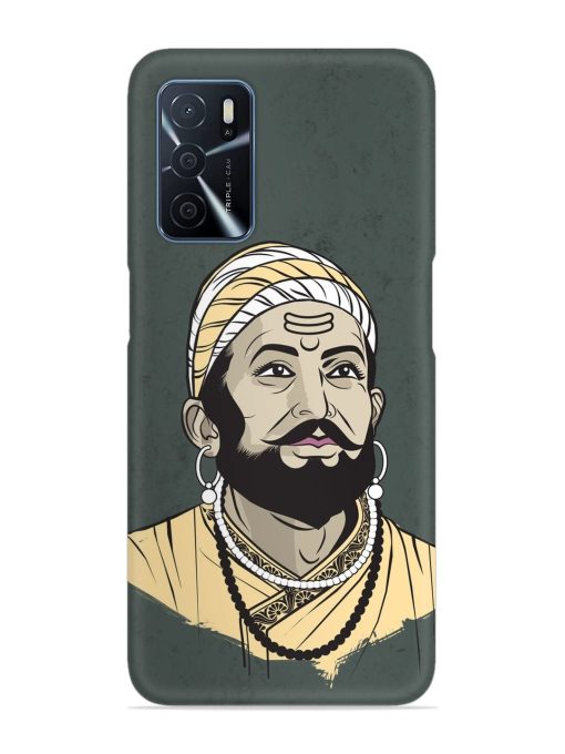 Shivaji Maharaj Vector Art Snap Case for Oppo A16