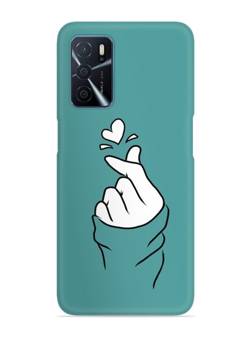 Korean Heart Sign Art Snap Case for Oppo A16