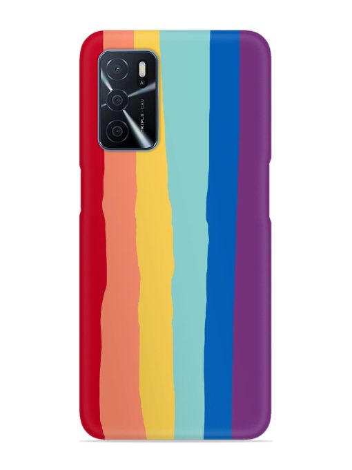 Rainbow Genuine Liquid Snap Case for Oppo A16 Zapvi