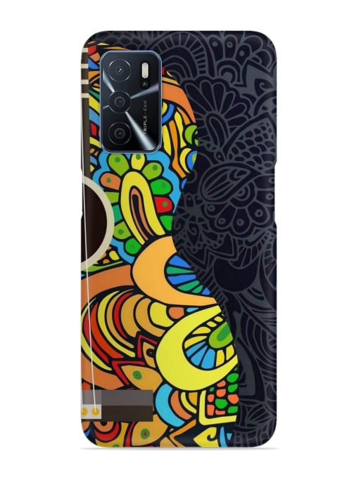 Guitar Vector Art Snap Case for Oppo A16 Zapvi