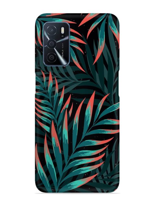 Green Leaf Art Snap Case for Oppo A16 Zapvi