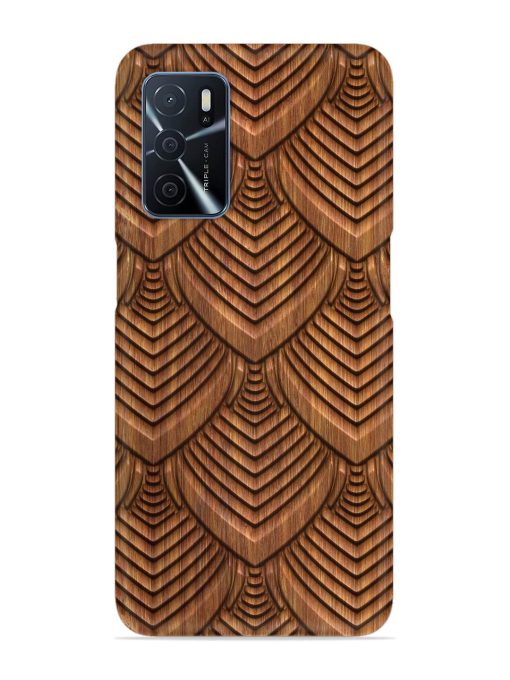 Carved Pattern On Snap Case for Oppo A16 Zapvi