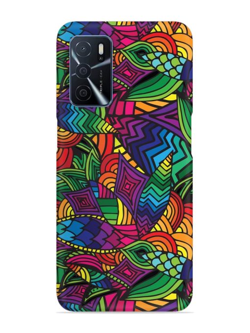 Abstract Multicolor Seamless Snap Case for Oppo A16 Zapvi