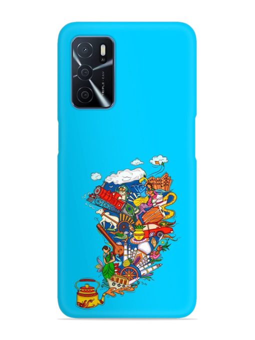 Vector Design Indian Snap Case for Oppo A16 Zapvi