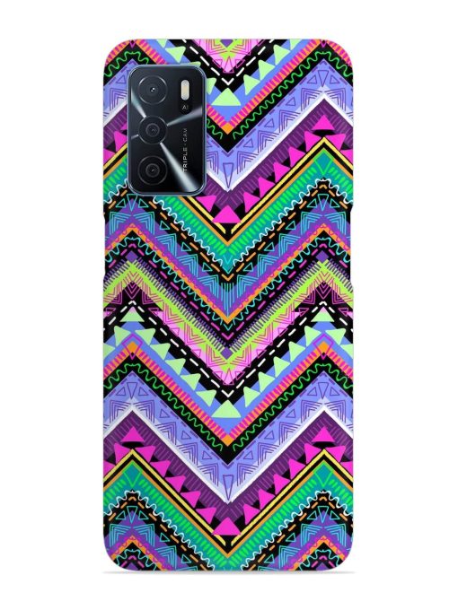 Tribal Aztec Print Snap Case for Oppo A16 Zapvi