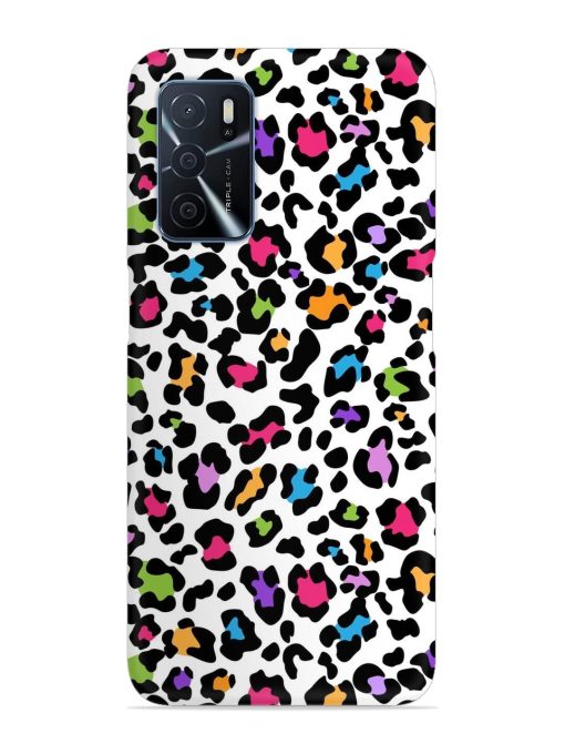 Seamless Leopard Pattern Snap Case for Oppo A16 Zapvi