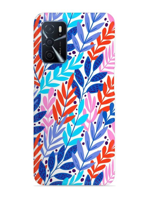 Bright Floral Tropical Snap Case for Oppo A16 Zapvi