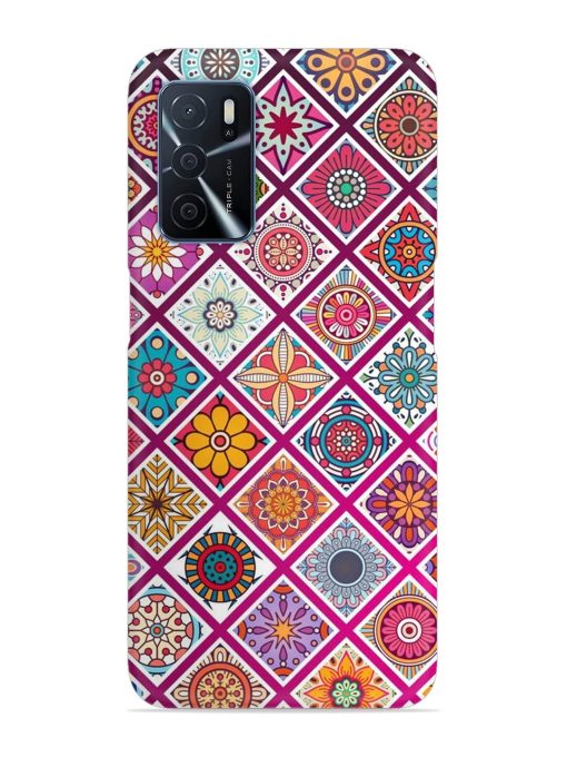 Seamless Tile Pattern Snap Case for Oppo A16