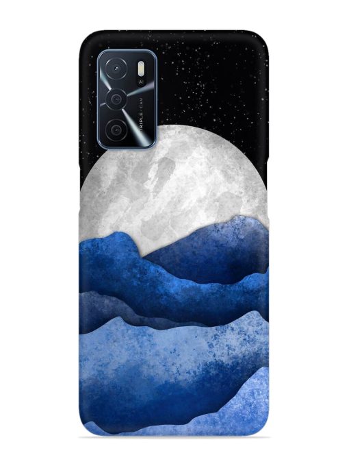 Full Moon Mountain Vector Snap Case for Oppo A16