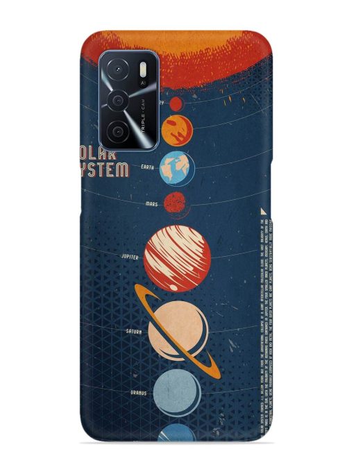 Solar System Vector Snap Case for Oppo A16 Zapvi