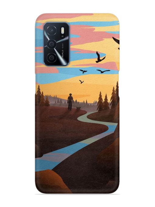 Natural Landscape Art Snap Case for Oppo A16 Zapvi