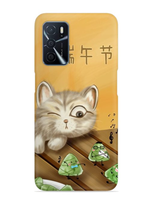 Cat Scorpion Dancing Snap Case for Oppo A16 Zapvi