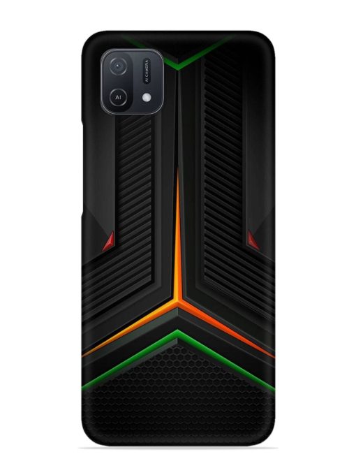 Orange Triangle Light Snap Case for Oppo A16K