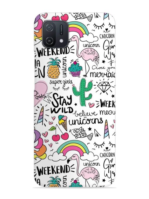 Unicorn Ice Cream Snap Case for Oppo A16K