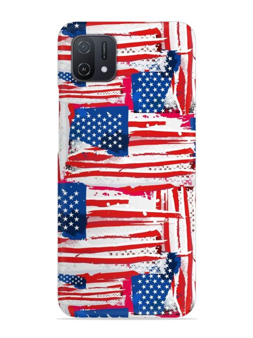 Usa Flag Seamless Snap Case for Oppo A16K